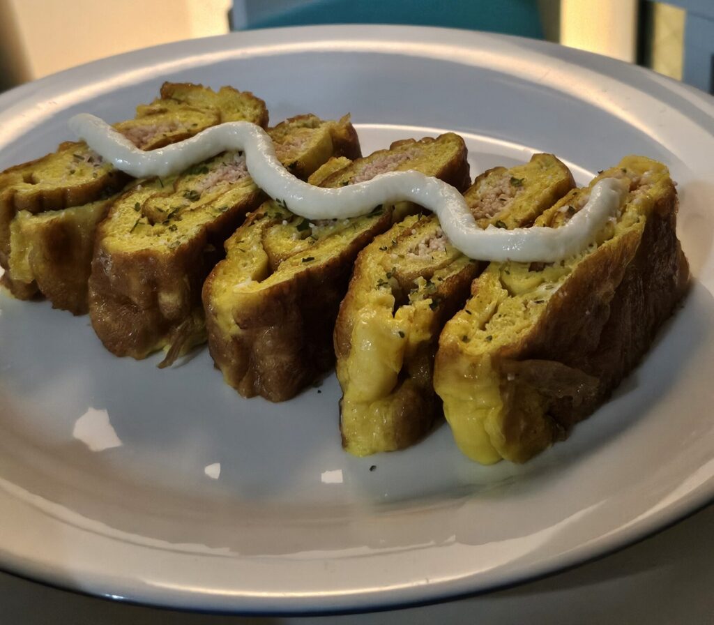 Mentaiko Rolled Omelet